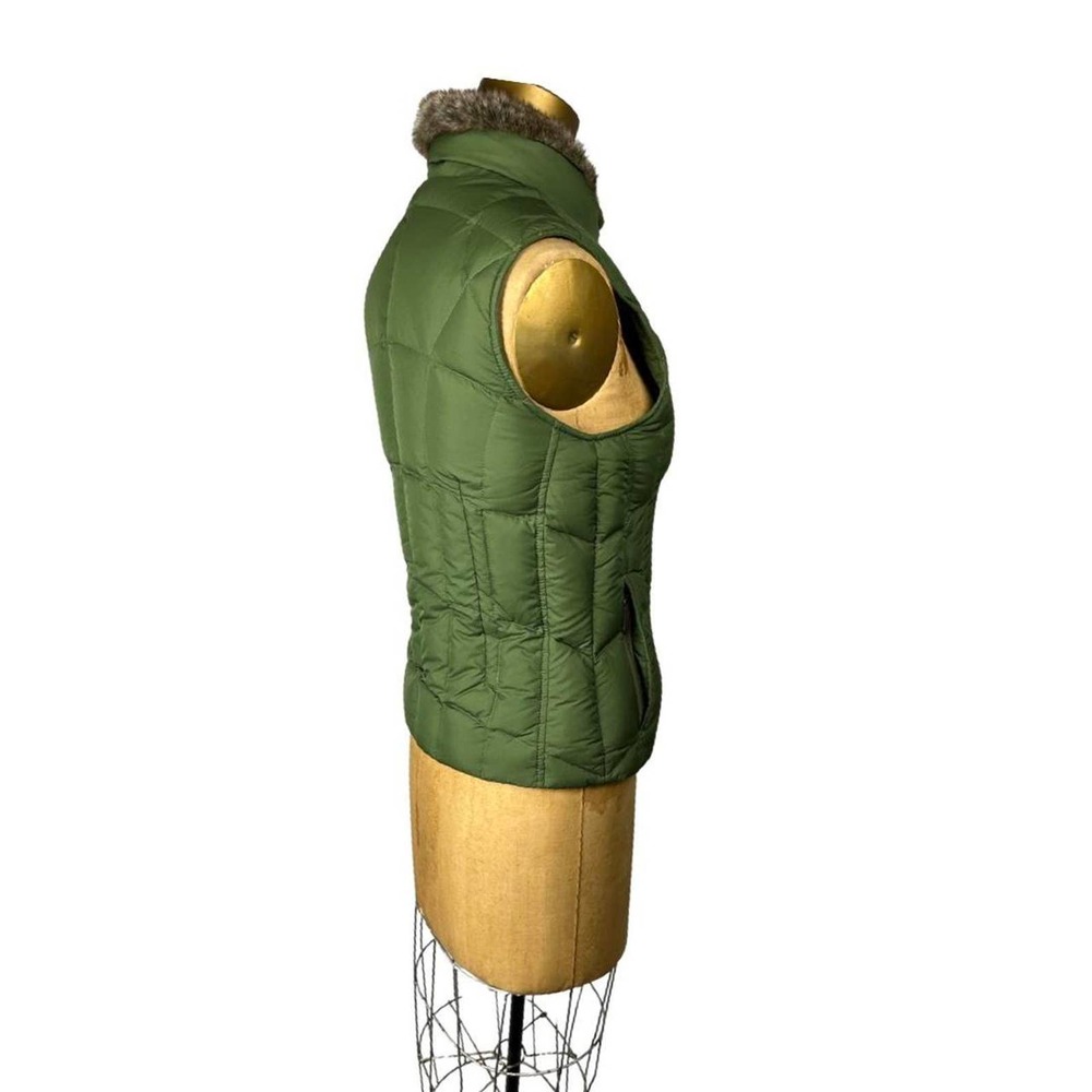 Eddie Bauer Puffer Vest Green Down Goose - Picture 3 of 4